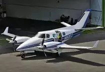 Beech 60 Duke, N82EC in EDKB - 14.08.2017