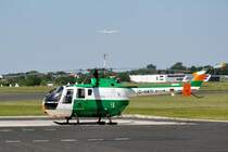 Bo-105, ehemaliger Polizeihubschrauber, D-HAYI, am 23.05.2009 in Bonn-Hangelar. 