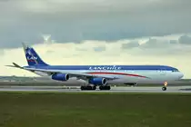 LAN Airlines, CC-CQE, Airbus A340-313X, msn: 429, 17.Mai 2005, FRA Frankfurt, Germany.