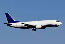 B 737-3G7 Express-Air-Cargo, TS-ICB, short final in CGN 25.02.2018