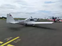 Grob G-115A, D-EANK auf dem Vorfeld in Gera (EDAJ) am 8.7.2018