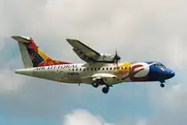 Air Littoral, F-GPYC, ATR 42-500, msn: 484, April 2001, ZRH Zürich, Switzerland. Scan aus der Mottenkiste.