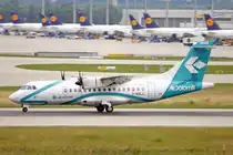 Air Dolomiti, I-ADLL, ATR 42-500, msn: 518, 12.Juli 2009, MUC München, Germany.