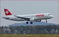 SWISS HB-JLS; Airbus A320-214; Maribor Flughafen MBX, Trainingsflug; 3.4.2019