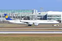 D-AIHE Lufthansa Airbus A340-642  Leverkusen  , 29.03.2019 , MUC