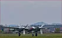 Red Bull N25Y; Lockheed P-38 Lightning; Maribor Flughafen MBX, Flying Bulls Training Camp; 4.4.2019