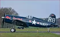Red Bull OE-EAS; F4U Corsair; Maribor Flughafen MBX, Flying Bulls Training Camp; 3.4.2019