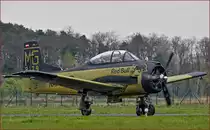 Red Bull OE-ESA; North American T-28B Trojan; Maribor Flughafen MBX, Flying Bulls Training Camp; 6.4.2019