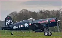 Red Bull OE-EAS; F4U Corsair; Maribor Flughafen MBX, Flying Bulls Training Camp; 6.4.2019