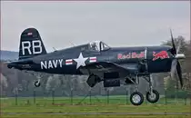 Red Bull OE-EAS; F4U Corsair; Maribor Flughafen MBX, Flying Bulls Training Camp; 6.4.2019