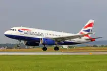 British Airways, G-EUOA, Airbus A319-131, msn: 1513, 06.Juli 2019, ZRH Zürich, Switzerland.