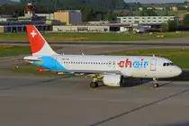 Chair Airlines, HB-JOG, Airbus A319-112, msn: 3818, 06.Juli 2019, ZRH Zürich, Switzerland.