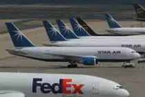 Star Air, Boeing 767-25E, OY-SRM. Köln-Bonn (CGN/EDDK) am 07.07.2019.