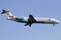 Austrian Arrows, OE-LVO, Fokker, F-100, 20.07.2009, FRA, Frankfurt, Germany

