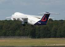 Brussels Airlines Avro Regjet RJ 100 OO-DWD beim Start in Berlin-Tegel am 12.09.2009