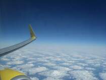 Luftaufnahme uber dem Atlantischen Ozean zwischen Frankreich und Portugal