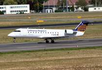 Lufthansa Regional (Eurowings) Canadair Regjet CRJ200LR D-ACRO beim Start in Berlin-Tegel am 12.09.2009