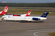 Blue Line McDonnel Douglas MD 83 F-GMLI am 20.09.2009 auf dem Flughafen Berlin-Tegel