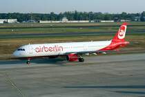 Air Berlin A 321-211 D-ABCA am 20.09.2009 auf dem Flughafen Berlin-Tegel