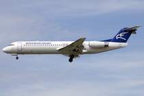 Montenegro Airlines, 4O-AOT, Fokker, F-100, 21.07.2009, FRA, Frankfurt, Germany 

