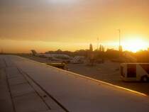 Abflug von TXL an einem Oktobermorgen im Jahr 2008.