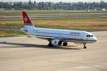 Air Malta A 320-214 9H-AEN bei der Ankunft auf dem Flughafen Berlin-Tegel am 20.09.2009