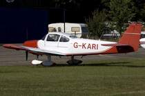 Private, G-KARI, Fuji, FA-200-160 Aero Subaru, 30.07.2009, LFGB, Habsheim, France


