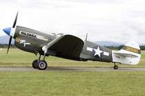 Private, F-AZKU, Curtiss, P-40 Warhawk, 02.08.2009, LFGB, Habsheim, France

