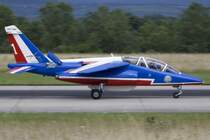 France - Air Force - Patrouille de France, E122, F-TERD, Dassault/Dornier, Alpha Jet E, 02.08.2009, BSL, Basel, Switzerland 

