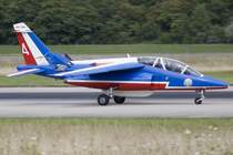 France - Air Force - Patrouille de France, E135, F-TERX, Dassault/Dornier, Alpha Jet E, 02.08.2009, BSL, Basel, Switzerland 

