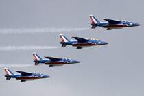 France - Air Force - Patrouille de France, E95-E114-E94-E117, Dassault/Dornier, Alpha Jet E, 02.08.2009, BSL, Basel, Switzerland 

