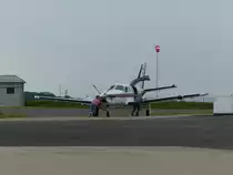 Socata TB 700, D-FSTB an der Tankstelle in Gera (EDAJ) am 22.5.2020