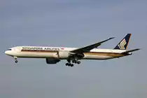 Singapore Airlines, 9V-SWG, Boeing 777-312ER, msn: 34572/604, 22.Mai 2020, ZRH Zürich, Switzerland.