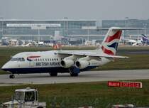 British Airways City Flyer, G-BZAT, Avro RJ-100, 2009.09.16, FRA, Frankfurt, Germany