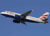 British Airways, G-EUOF, Airbus A 319-100, 2008.02.09, DUS, Dsseldorf, Germany