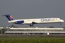 Onur Air, TC-ONM, McDonnell Douglas, MD-88, 19.09.2009, AMS, Amsterdam, Niederlande 

