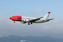 Landung B737/Norwegian/Salzburg/23.01.10