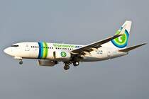 Landung B737/Transavia/Salzburg/23.01.10