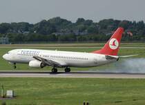 Turkish Airlines, TC-JFD, Boeing 737-800 wl (Rize), 2008.08.31, DUS, Dsseldorf, Germany