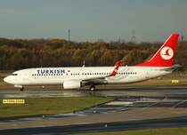 Turkish Airlines, TC-JGN, Boeing 737-800 wl (Bilecik), 2009.11.14, DUS, Dsseldorf, Germany