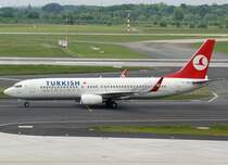 Turkish Airlines, TC-JHF, Boeing 737-800 wl (Ayvalik), 2009.05.13, DUS, Dsseldorf, Germany