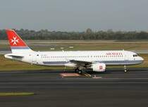 Air Malta, 9H-AEO, Airbus A 320-200 (Isla Citta Invicta), 2009.10.24, DUS, Dsseldorf, Germany