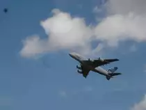 Airbus A-380,gr��te Passagiermaschine der Welt,
Flugvorf�hrung zur ILA Berlin 2006,