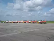 Patrouille Swiss,
Kunstflugstaffel der Schweizer Luftwaffe mit F-5,gegr�ndet 1964,
Berlin ILA 2006