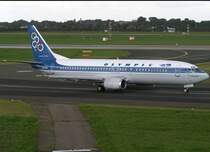 Olympic Airlines, SX-BKA, Boeing 737-400 (Vergina), 2007.09.11, DUS, Dsseldorf, Germany