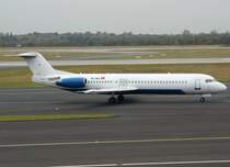Montenegro Airlines, 4O-AOL, Fokker 100, 2009.10.24, DUS, Dsseldorf, Germany