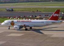 LTU, D-ALTD, Airbus A 320-200 (RCD Mallorca), 2007.10.23, DUS, Dsseldorf, Germany