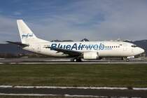 Blue Air, YR-BAA, Boeing, B737-33A, 27.12.2009, BGY, Bergamo, Italy 


