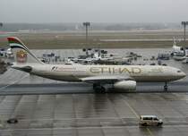 Etihad Airways, A6-EYN, Airbus A 330-200 (F1-Logo GP Abu Dhabi 2009), 2010.01.19, FRA, Frankfurt, Germany