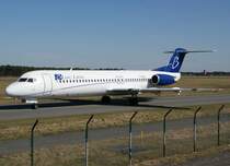 Blue Line, F-GNLG, Fokker 100, 2009.03.20, NRN, Weeze-Niederrhein, Germany